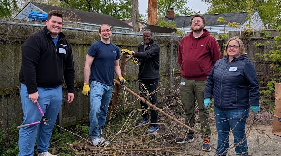 Friends In Deed volunteers working together in the community