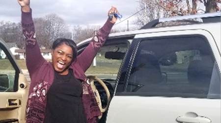 A donated vehicle ready to help a Washtenaw County neighbor